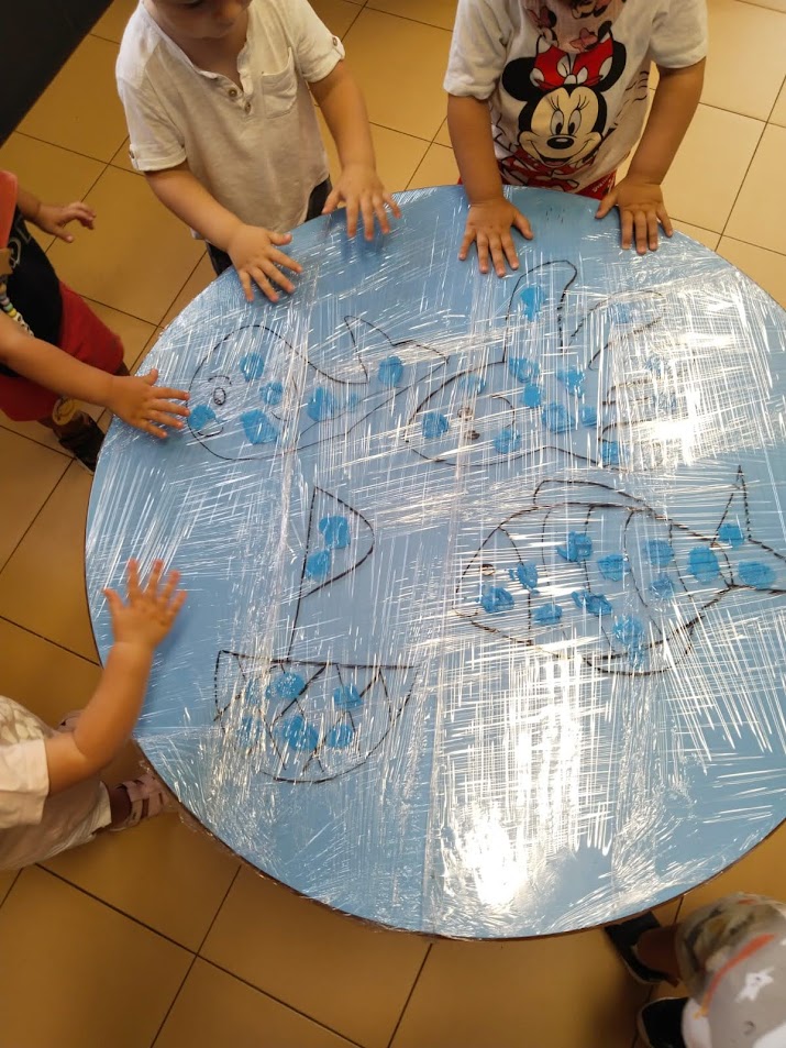 Diversión con el color azul